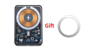 Batterie externe 15W en verre Transparent 10000mah, <span class=keywords><strong>chargeur</strong></span> sans fil pour iPhone 13 12 5000mah - Product Image 3