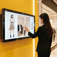 Layar LCD Sentuh Kapasitif 10.1 Inci yang Dipasang di Dinding untuk Signage Digital di Bandara, Lift, dan Toko Ritel