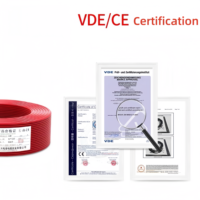 Cable electrónico de 2,89mm de diámetro de Cable certificado de calidad VDE H07V-U 1, 5 mm2 Cable electrónico de un solo núcleo de una sola hebra