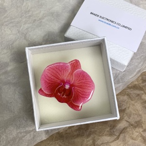Supporto <span class=keywords><strong>per</strong></span> Telefono a Forma di Orchidea in Acrilico con Colla a Goccia, Impugnatura <span class=keywords><strong>per</strong></span> Cellulare con Fiore di Cymbidium <span class=keywords><strong>per</strong></span> <span class=keywords><strong>iPhone</strong></span> 16 15 14 - Product Image 6