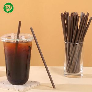 Cá nhân bọc <span class=keywords><strong>compostable</strong></span> BOBA rơm phân hủy sinh học Cà Phê Mặt đất uống ống hút dùng một lần cho nước trái cây - Product Image 1