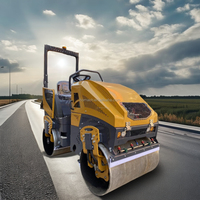 Compacteur à rouleaux durable et rouleau compresseur routier - Équipement professionnel de compactage pour travaux de construction