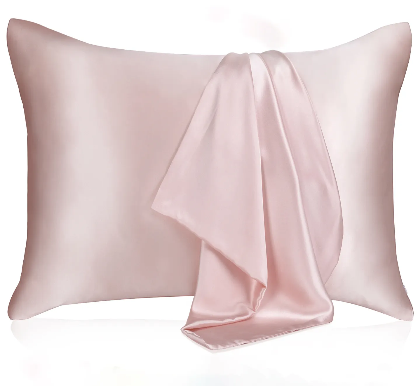 С обеих сторон 19 мм шелковая розовая наволочка из натурального тутового шелкопряда для волос и кожи со скрытой молнией