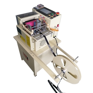 Máquina de corte y posicionamiento automático de etiquetas de cinta con PLC y microordenador, de alta calidad y precio competitivo, con mecanismo de engranajes para la industria textil. - Product Image 1