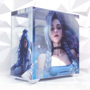 SAMA tùy chỉnh bán buôn ATX máy tính tháp trường hợp Tempered Glass cửa sổ trong suốt gắn phía dưới quạt điện trực tiếp nhà máy - Product Image 1