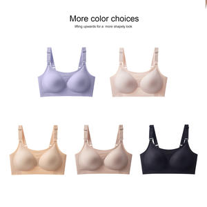 カスタムビッグバストマタニティブラ、プラスサイズフルカバー快適ワイヤレスジェリー授乳ブラ、妊婦・授乳中の女性向け - Product Image 6