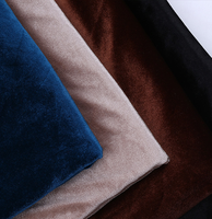 Toutes les couleurs personnalisées 95% Polyester 5% Spandex doux coréen écrasé chaîne tricoté velours pour vêtements