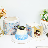 Boîte à gâteau en carton haute rigidité avec impression de logo personnalisée, matériau écologique pour les entreprises de restauration