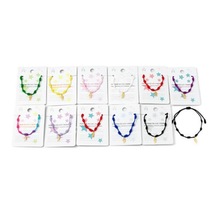 Bracciale Nodo a Sette Stelle con Osso di Pesce Dorato, Catena in Acciaio Inossidabile, Gioiello alla Moda Unisex, Regalo - Product Image 1