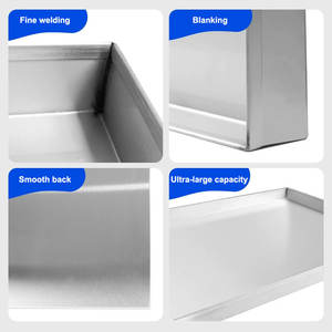 2025 commerciale 304 in acciaio inox piatto piatto teglia rettangolare vassoio d'argento per la cottura servizi di fabbricazione - Product Image 4