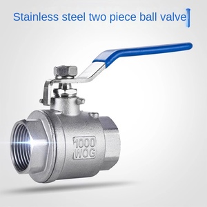 วาล์วบอลแบบลอยสองทาง ตัวเมีย สองชิ้น ทำจากสแตนเลสและทองเหลือง ล็อคได้ รุ่น OEM Zhengxing 304DN8 - Product Image 3