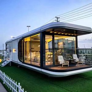 Chine Usine Modulaire De Luxe Préfabriqué En Acier Intelligent Minuscule Espace Capsule Maison Préfabriquée Capsule Chambre Hôtel Capsule Maison Outdo - Product Image 1
