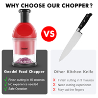 Keukenaccessoires Rvs Manual Food Chopper Slicer Blade Gadget Grinder Groente Slap Chopper