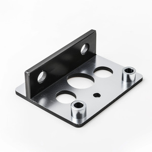Custom Black Coating Precision Laser Cutting Sheet Metal L Shaped <b>Angle</b> Mounting <b>Bracket</b> OEM Factory Wholesale - Product Image 6
