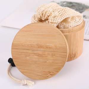 Boîtes à montres en gros, logo personnalisé, cylindre en bois, gravure laser sur bambou, rondes, pour bijoux, montres et lunettes - Product Image 3