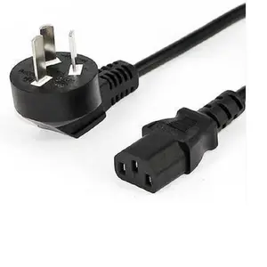 3 pin waterproof UK power cable for computer good power plug 2 core 3 core length custom plum blossom three hole charger wire