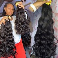 Vente en gros Meilleur kilogramme de cheveux en vrac Faisceaux de cheveux humains Vison brut Vierge Original Cabelo Humano Brasileiro