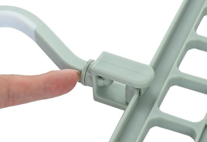 En gros, Organisateur de vêtements multifonctionnel en plastique pliable à 9 trous, avec rotation à 360 degrés, 9-en-1 - Product Image 6