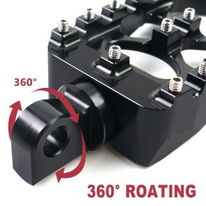 Repose-pieds larges pour moto CNC en aluminium, réglables à 360 degrés - Product Image 4