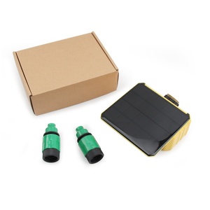 Válvula de riego por goteo WiFi con energía solar de PVC, controlador de riego con temporizador de doble salida para riego. - Product Image 5