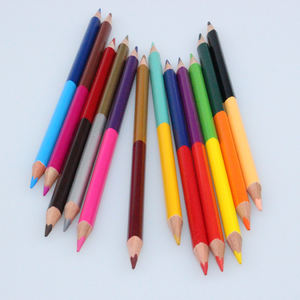 Crayons <span class=keywords><strong>de</strong></span> couleur double, forme <span class=keywords><strong>triangulaire</strong></span>, ronde, hexagonale, bois <span class=keywords><strong>de</strong></span> tilleul, 12/24/36 couleurs, certifiés pour la sécurité des enfants - Product Image 5