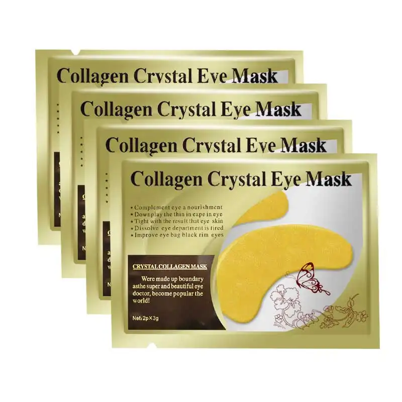 Nhãn Hiệu Riêng OEM Service24K Vàng Eye Patch Làm Trắng Vòng Tròn Đen Giữ Ẩm Fine Line Túi Xương Collagen Tinh Thể Mặt Nạ Mắt