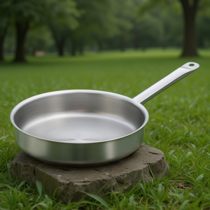 Padella Classica Sautex Chef in Acciaio Inox 10 Pollici, Padella Professionale per Cucina - Product Image 3