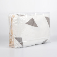 Sacs de rangement transparents refermables en PVC à fermeture éclair, lot de quatre, pour draps, vêtements et couettes domestiques – Vente en gros