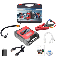 Démarreur de batterie de voiture multifonction portable 32000MAH Démarreur de voiture 12V avec gonfleur de pneu