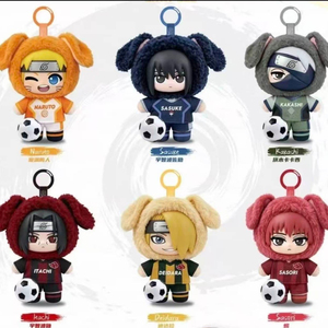 Auténtico EAKI Ninja Shippuden Football Showdown Colgante <span class=keywords><strong>de</strong></span> Peluche Caja Sorpresa 6 Piezas/Set Llavero <span class=keywords><strong>de</strong></span> Anime Adorno para Bolso Regalo Coleccionable - Product Image 2