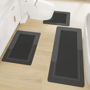 Modern Rubber Puzzle Pattern Non-Slip Waterproof Kitchen Mat & Rugs Ergonomic Comfort Standing Mat for Kitchen & Office - Product Image 1