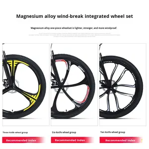 Bicicleta de Montaña Maxi con Amortiguación, Velocidad Variable, Frenos de Disco Dobles, Suspensión Delantera, para Hombres, Mujeres y Adolescentes, Todoterreno y Ciudad - Product Image 4