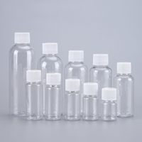 Bouteilles de voyage en plastique pour articles de toilette, petits contenants transparents pour après-shampoing, vides, rechargeables, mini tubes liquides anti-fuite à presser