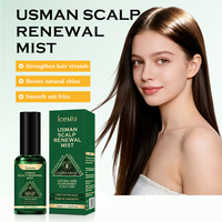 Huile Capillaire Personnalisée Usman pour le Renouvellement du Cuir Chevelu, à Base de Plantes, Marque Privée OEM, Nourrit et Renforce les Cheveux, Fabricant Grossiste