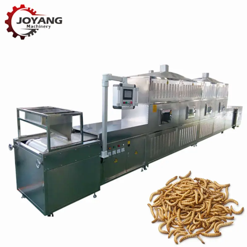 Yellow Mealworm Larva Microwave Drying Machine Insect Drying Machinery