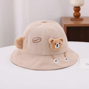 Autunno inverno simpatico animale cartone animato per bambini cappello a secchiello caldo 100% poliestere traspirante per ragazzi ragazze - Product Image 6