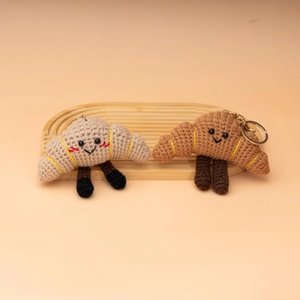 Llaveros de Comida en Miniatura Personalizados al por Mayor, Adornos para Bolsos, Croissants, Baguettes, Muffins, Amigurumi, Panes de <span class=keywords><strong>Ganchillo</strong></span>, Muñecos de <span class=keywords><strong>Pan</strong></span> de <span class=keywords><strong>Ganchillo</strong></span> - Product Image 2