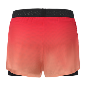 Pantaloncini da Jogging 2 in 1 Rosso Fiammante con Fodera in Rete ad Asciugatura Rapida per Corsa Notturna Sicura ed Esercizio Fisico Personalizzato - Product Image 2
