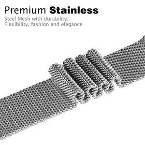Bracelet en acier inoxydable Milanese Loop avec fermoir magnétique, bracelet de remplacement pour Honor Watch <span class=keywords><strong>GS</strong></span> 5 - Product Image 6