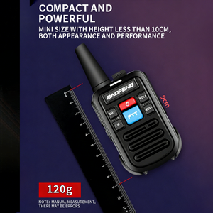 2PCS/SET Mini Walkie Talkie Analógico BF-C50, Transceptor de Radio PTT, Intercomunicador Portátil, Radio Bidireccional con Alcance de hasta 5KM en Áreas Abiertas - Product Image 4
