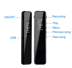 32 Giờ Ghi Âm Dictaphone Mp3 Máy Nghe Nhạc 3072Kbps <span class=keywords><strong>HD</strong></span> 8GB Kỹ Thuật Số Ghi Âm Với Giảm Tiếng Ồn Âm Thanh - Product Image 3