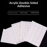 Ruban adhésif double face en mousse acrylique PE de 3 mm d'épaisseur, découpé en cercles de 1 pouce, multifonctionnel, résistant à l'eau, insonorisant, pour scellage de sacs