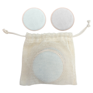 Éponges nettoyantes pour le visage en coton réutilisables en gros, tampons démaquillants doux et absorbants, logo personnalisé - Product Image 6
