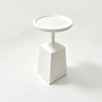 Table console en faux marbre avec hauteur réglable et design durable, bar moderne pour salon, hôtel, salle à manger