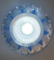 Plafonnier changeant tricolore de style rétro européen Downlight à éclairage latéral avec options de couleur