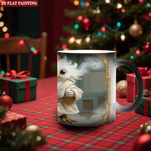 <b>Magic</b> Mug 11oz Frosted Black Ceramic Heat Color Changing Drinking <b>Cup</b> Graduation Souvenir - Product Image 2