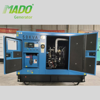 Groupe électrogène diesel à faible consommation de carburant 40 kW 50 kVA avec ATS, triphasé 50 Hz, refroidissement par eau, options 60-100 kW, marque MADO