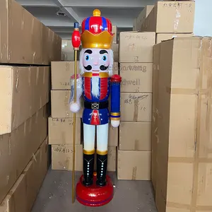 christmas wooden nutcracker/ nutcracker soldier 6 ft christmas/ resin 6ft nutcracker statue