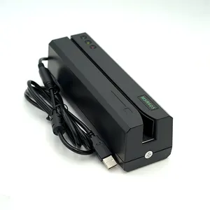 Hot Sale Battery powered 1 Mini Portable Small smallest bluetooth Magnetic stripe card reader writer encoder