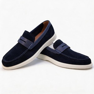 Mocasines de Cuero de Gamuza Hechos a Mano para Hombre, Zapatos Casuales de Negocios para Todas las Temporadas - Product Image 2